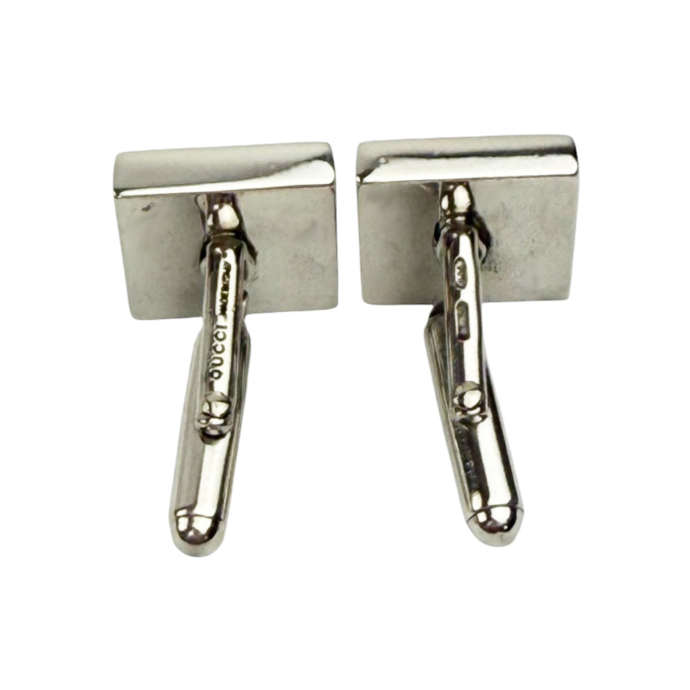 GUCCI Square Silver Cufflinks LHQ846