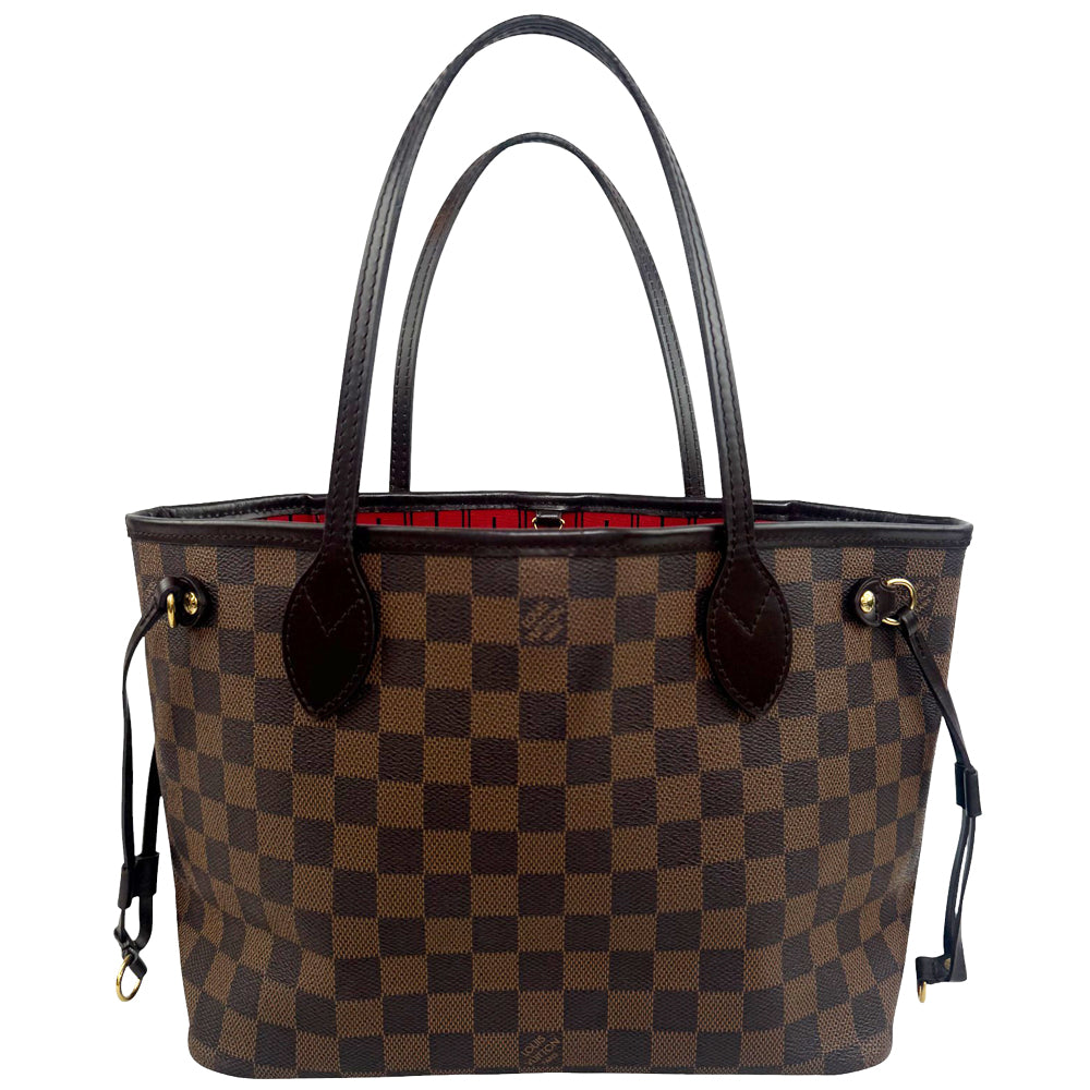 LOUIS VUITTON Neverfull PM Damier Ebene Shoulder Bag LHQ852