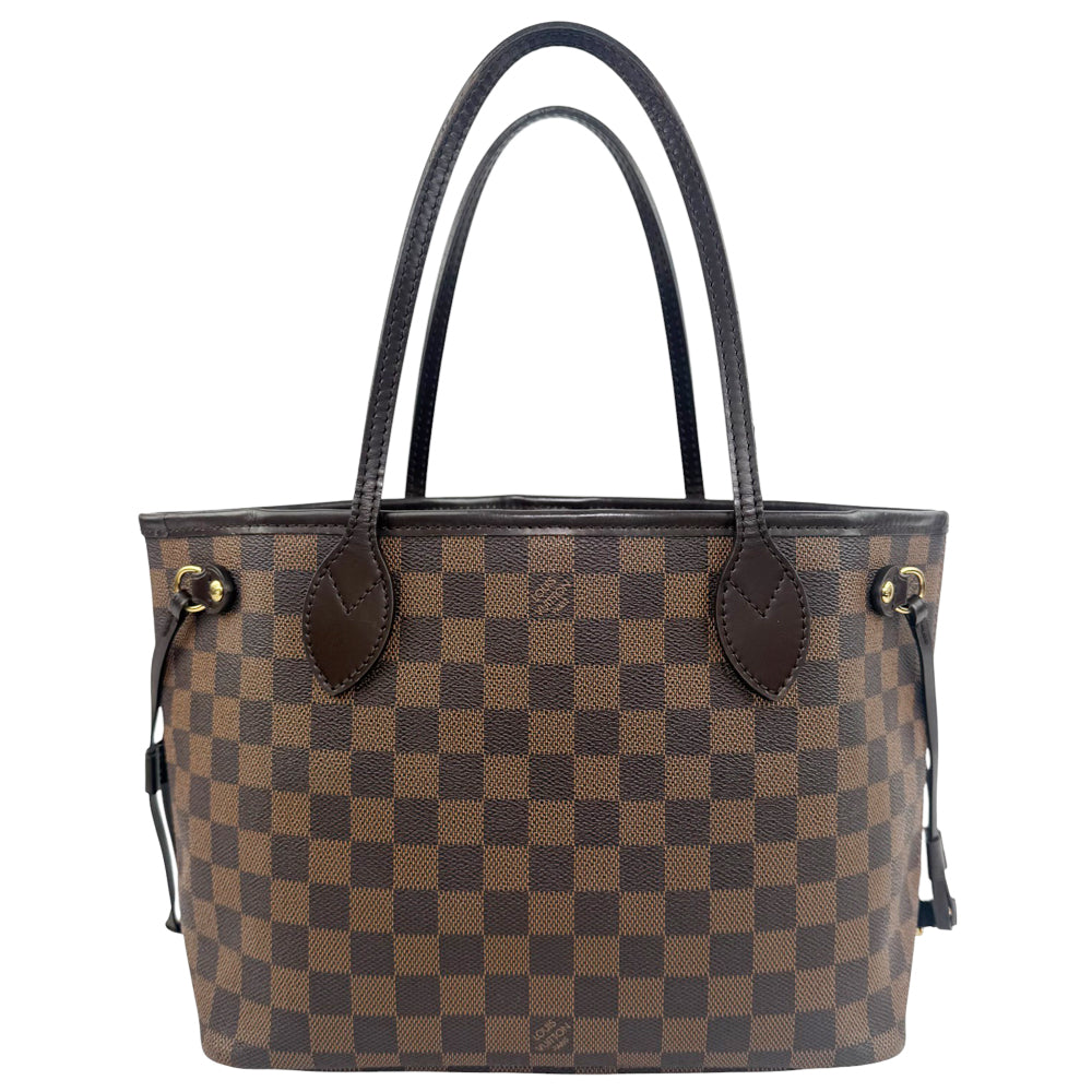 LOUIS VUITTON Neverfull PM Damier Ebene Shoulder Bag LHQ852