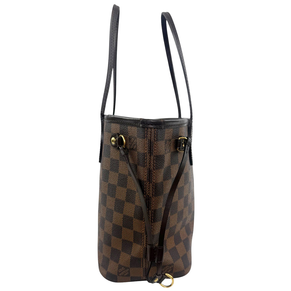 LOUIS VUITTON Neverfull PM Damier Ebene Shoulder Bag LHQ852