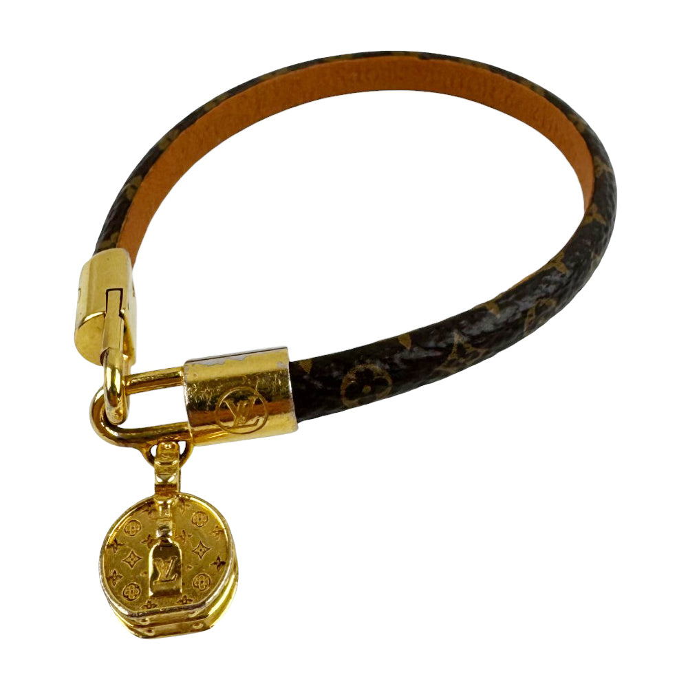 LOUIS VUITTON Monogram LV Tribute Charm Bracelet LHQ853