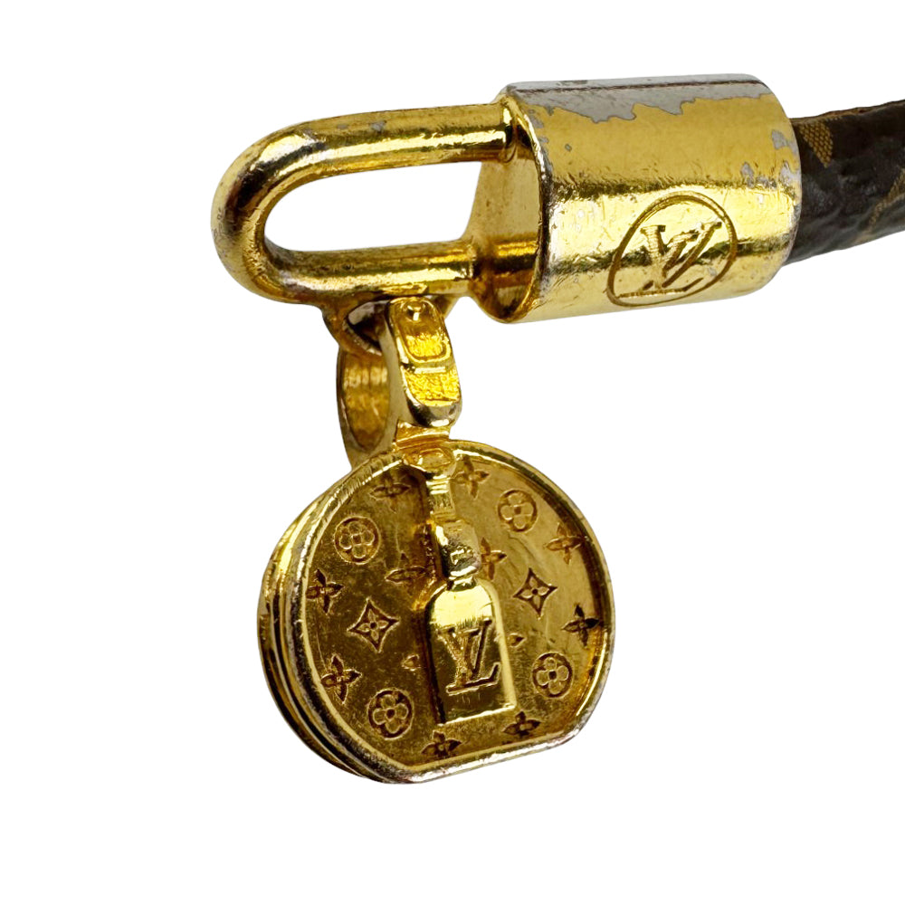 LOUIS VUITTON Monogram LV Tribute Charm Bracelet LHQ853