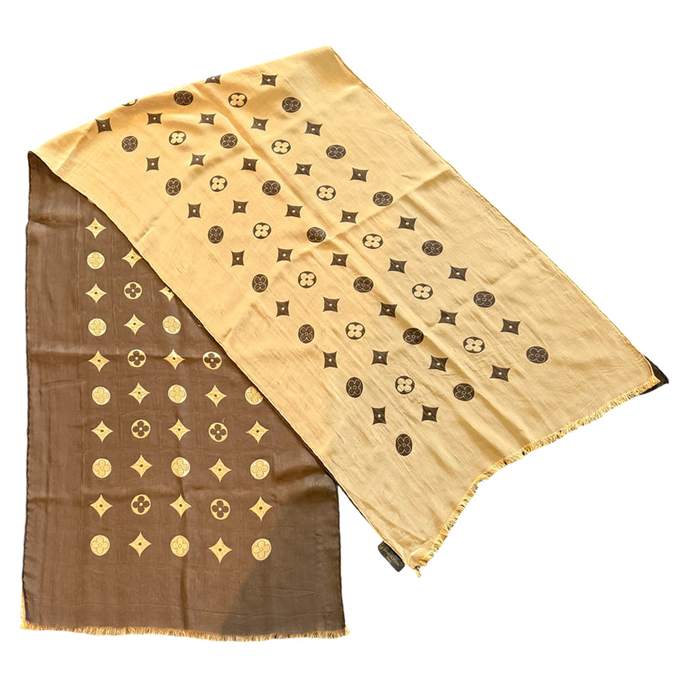 LOUIS VUITTON Silk Scarf LHQ856