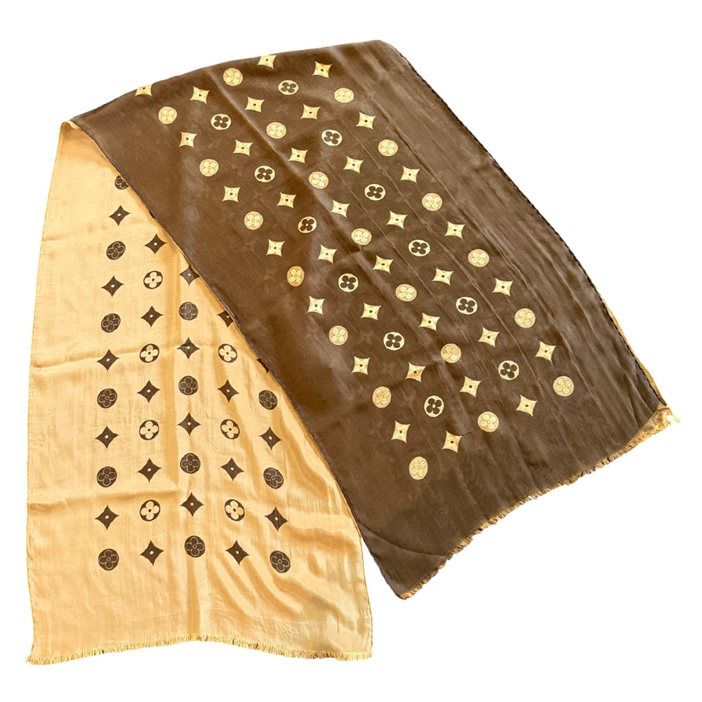LOUIS VUITTON Silk Scarf LHQ856