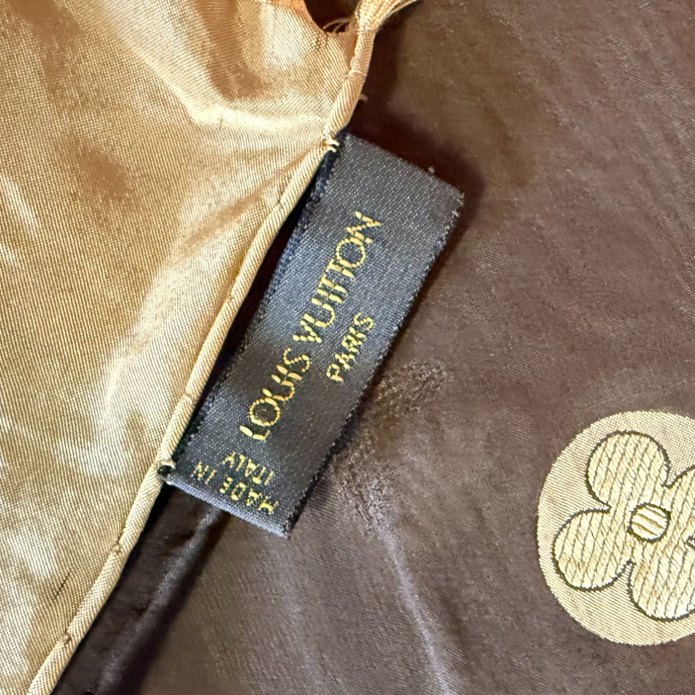 LOUIS VUITTON Silk Scarf LHQ856