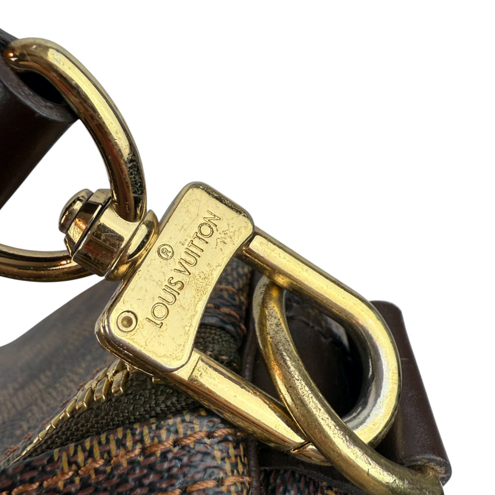 LOUIS VUITTON Damier Ebene Keepall 55 Bandouliere Duffel Bag LHQ858