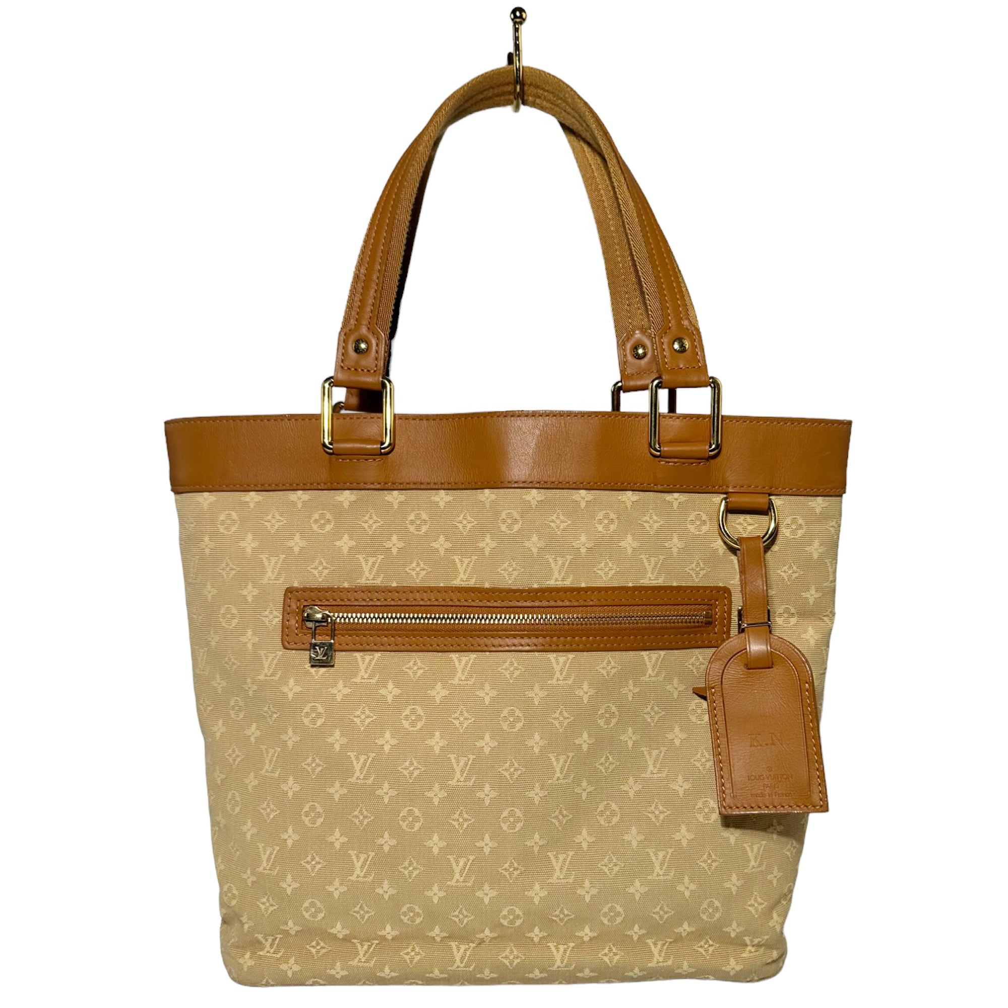 LOUIS VUITTON Lucille GM Beige Monogramm Handtasche LHQ86