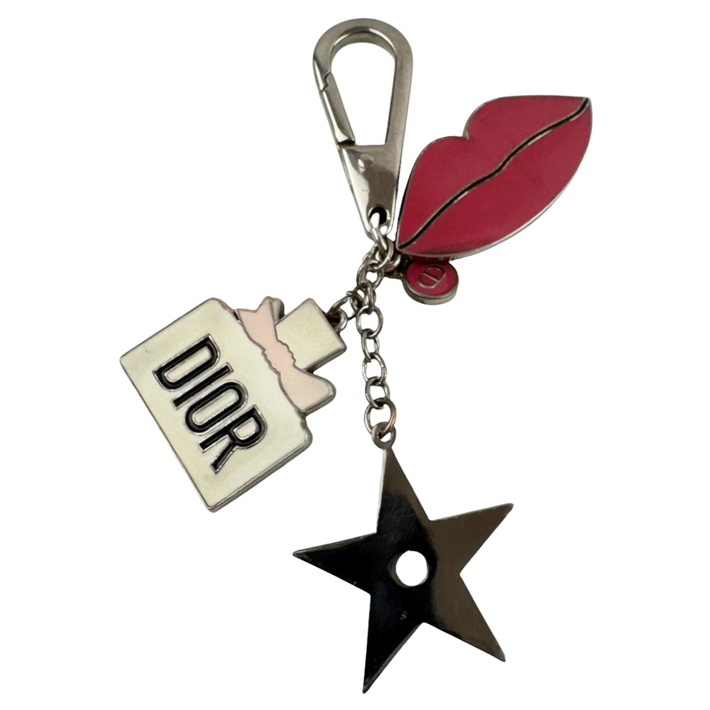 CHRISTIAN DIOR Keychain Lips Charm LHQ863