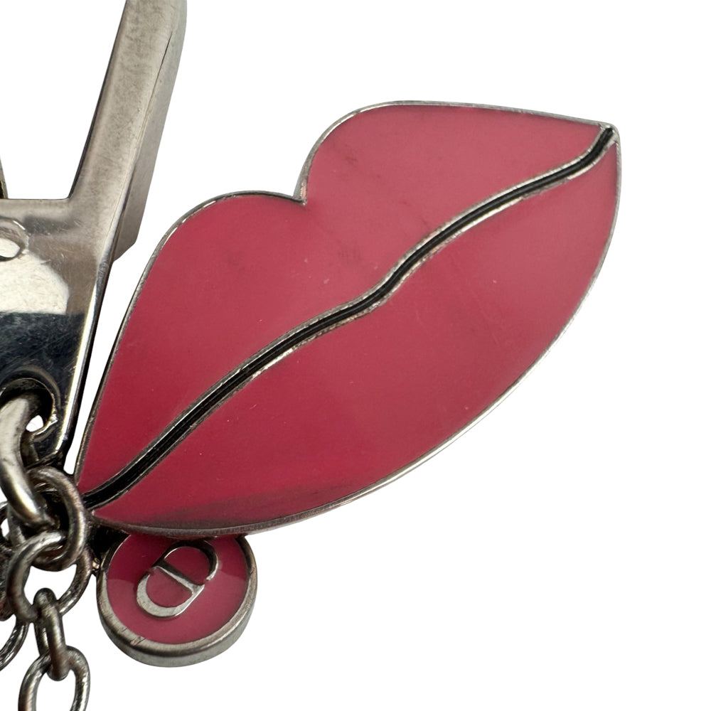 CHRISTIAN DIOR Keychain Lips Charm LHQ863