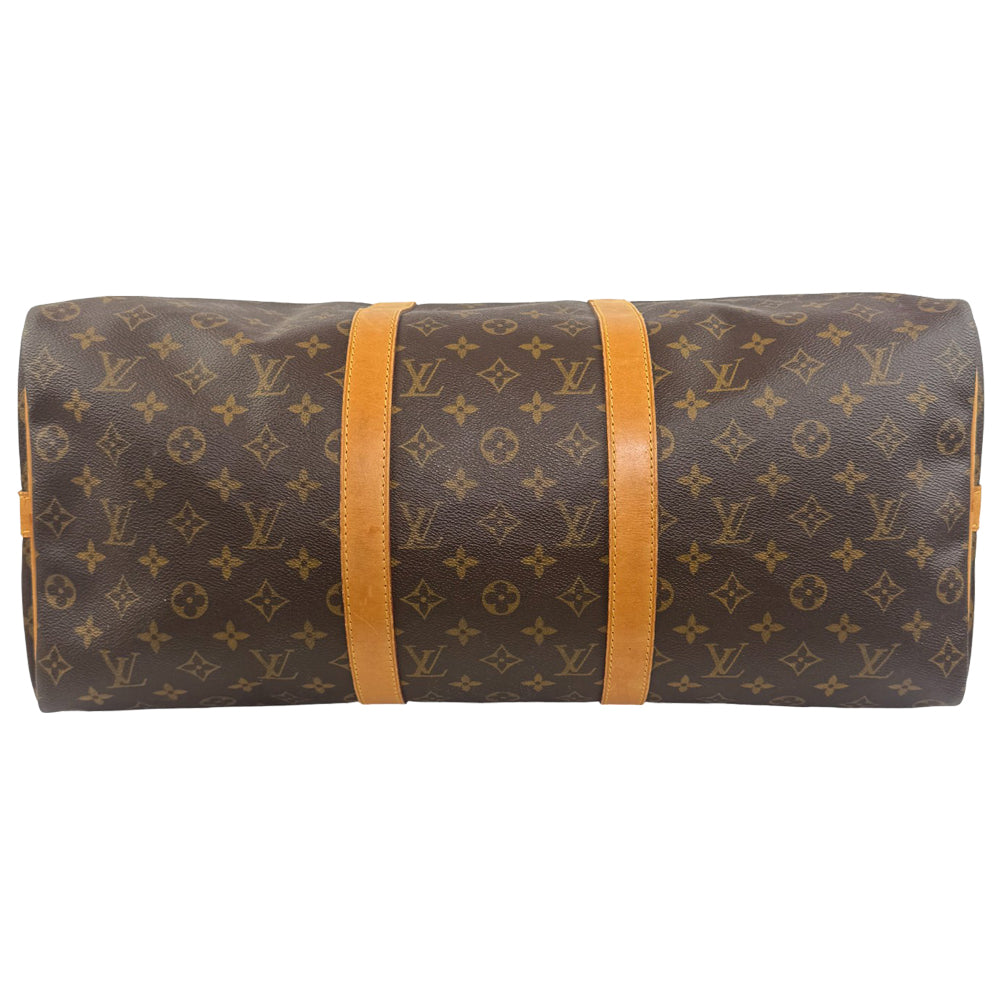 LOUIS VUITTON Monogram Keepall 50 Bandouliere Duffel Bag LHQ864