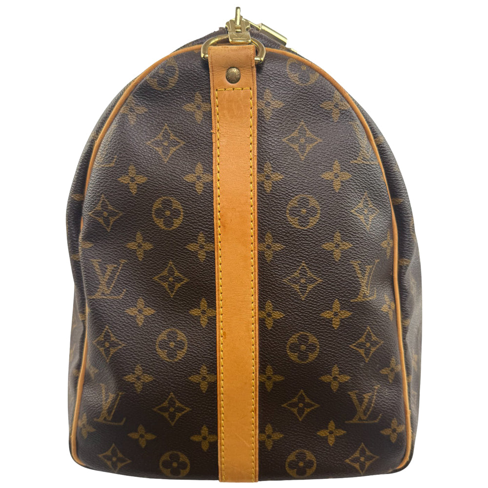 LOUIS VUITTON Monogram Keepall 50 Bandouliere Duffel Bag LHQ864