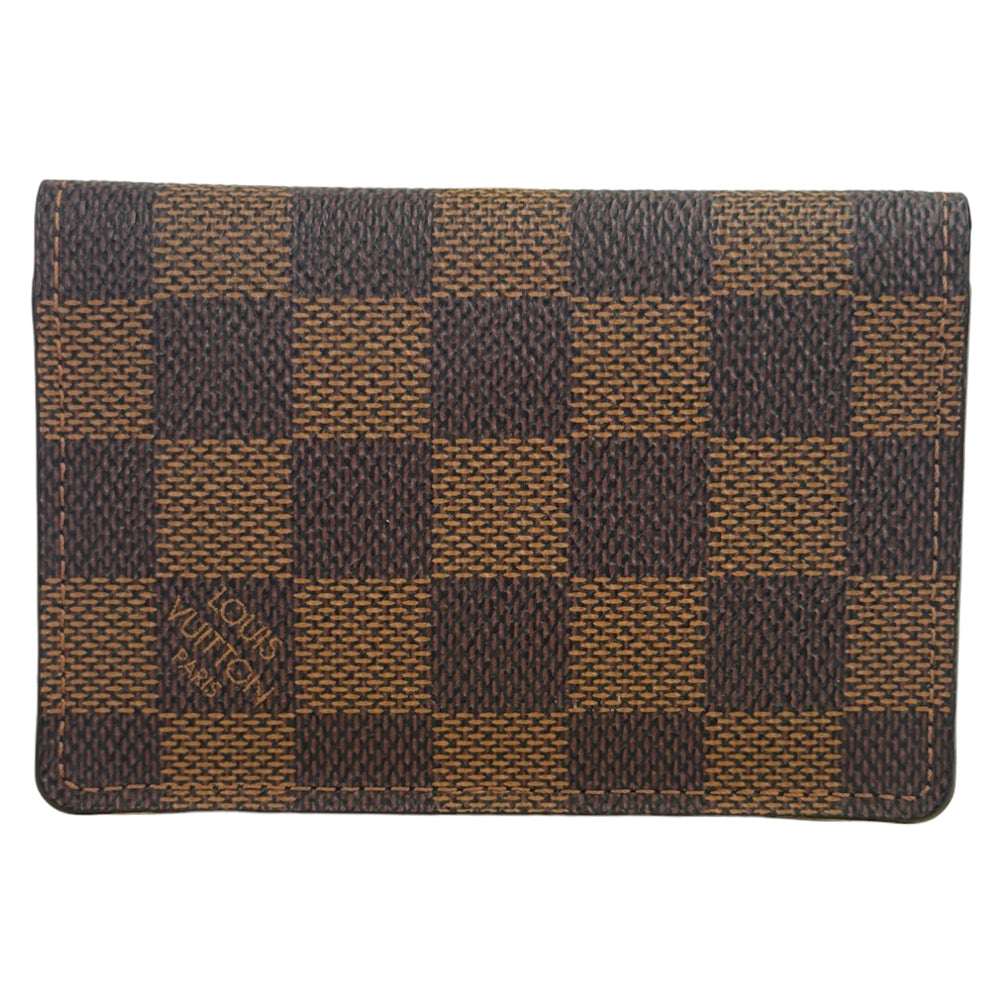 LOUIS VUITTON Damier Ebene Card Holder Purse LHQ873