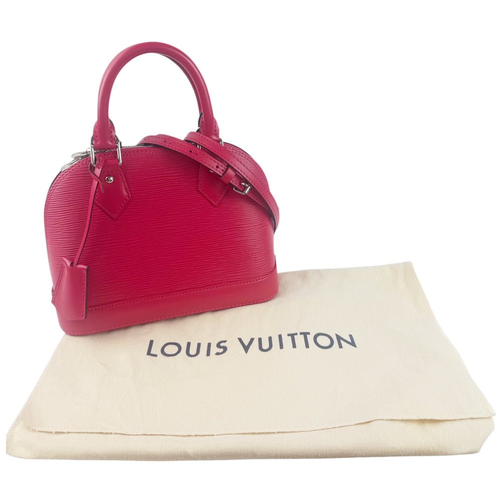 LOUIS VUITTON Alma BB Epi Pink Shoulder Handbag LHQ882