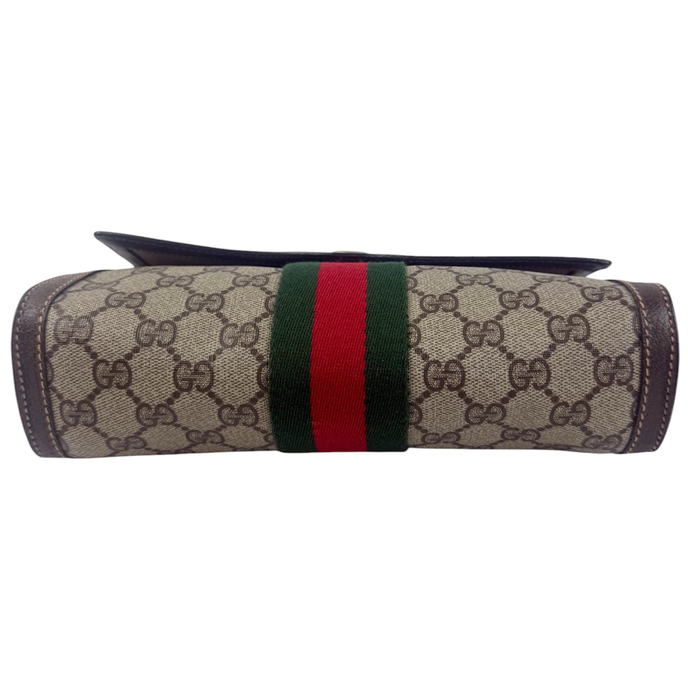 GUCCI GG Supreme Sherry Line Clutch Bag LHQ885