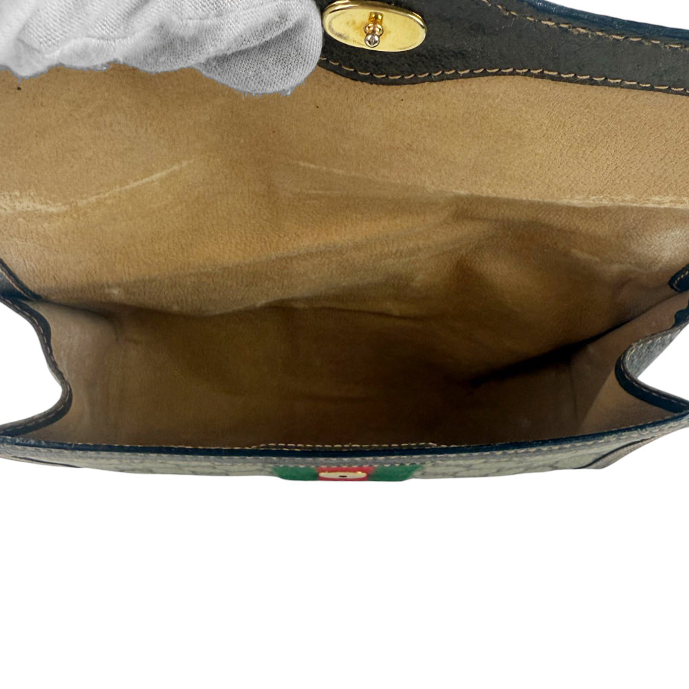 GUCCI GG Supreme Sherry Line Clutch Bag LHQ885