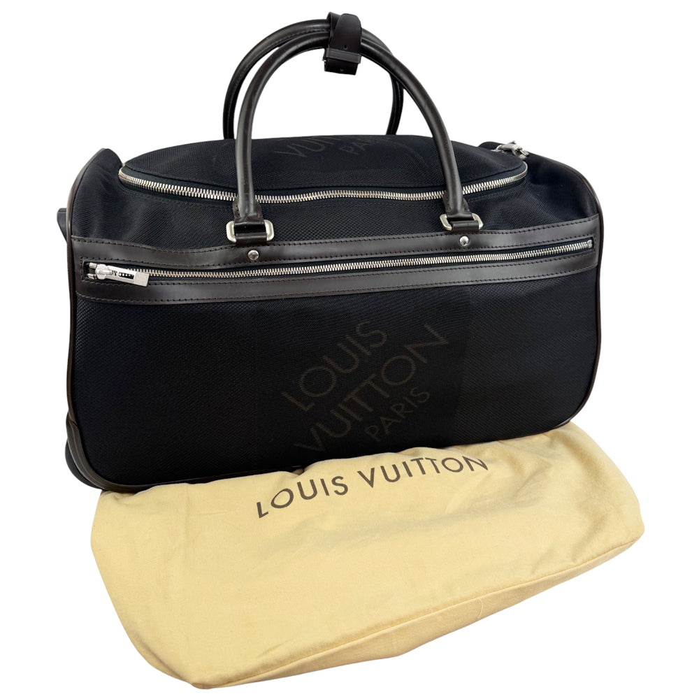 LOUIS VUITTON Eole Geant Black Roller Duffle Bag LHQ890