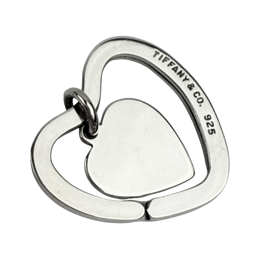 TIFFANY & CO Silver Heart Keyring & Heart Tag LHQ892