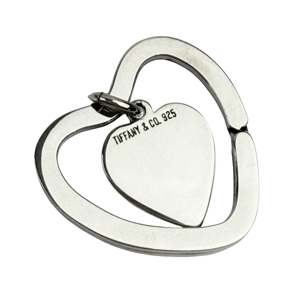 TIFFANY & CO Silver Heart Keyring & Heart Tag LHQ892