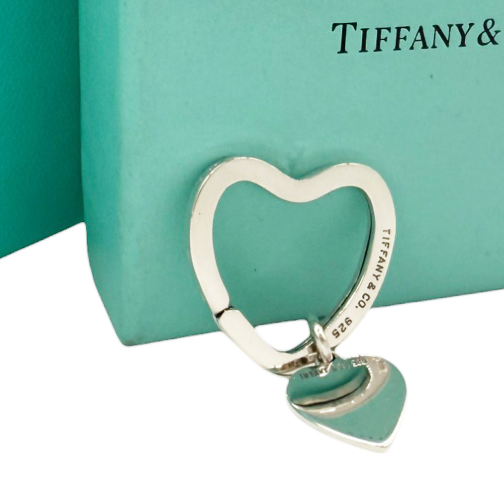 TIFFANY & CO Silver Heart Keyring & Heart Tag LHQ892