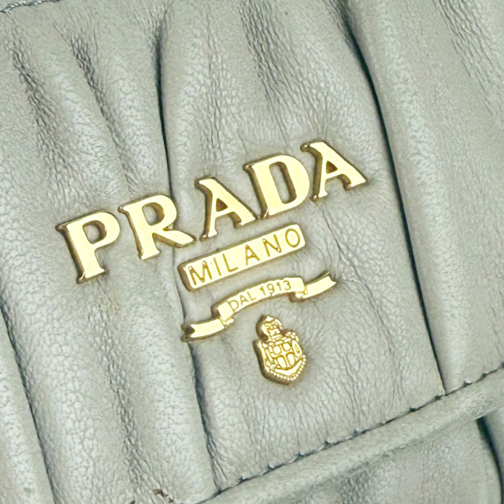PRADA Nappa Gaufre Leather 6 Point Key Holder Case LHQ893