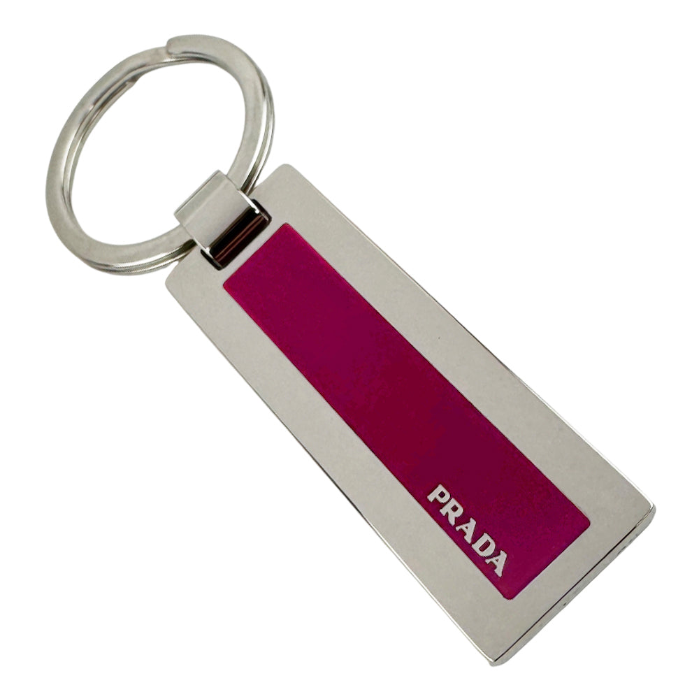 PRADA Silver/Pink Keyring LHQ897