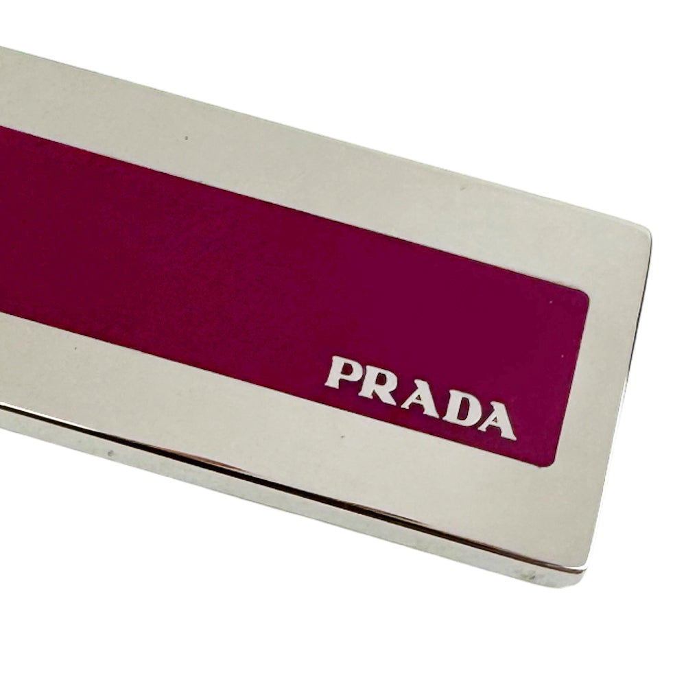 PRADA Silver/Pink Keyring LHQ897