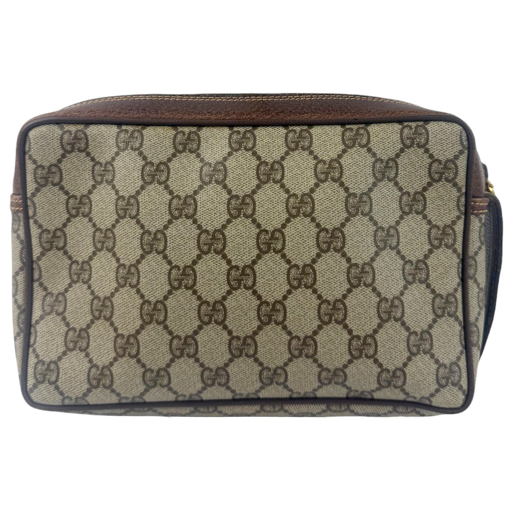 GUCCI GG Supreme Canvas Clutch Wristlet Bag LHQ900