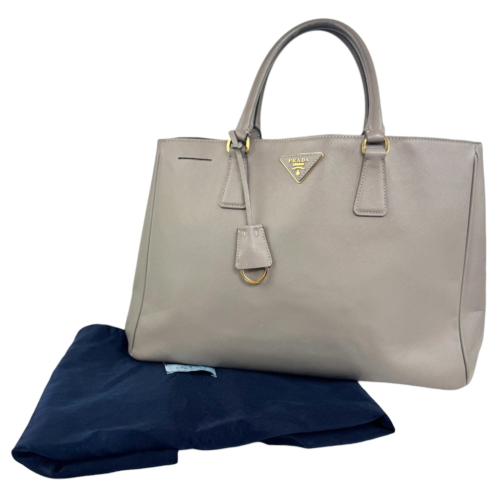PRADA Galleria Saffiano Grey Leather Handbag LHQ905