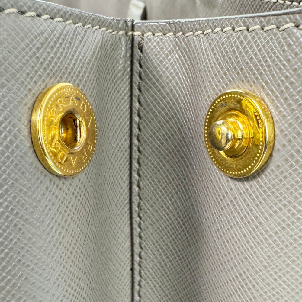 PRADA Galleria Saffiano Grey Leather Handbag LHQ905