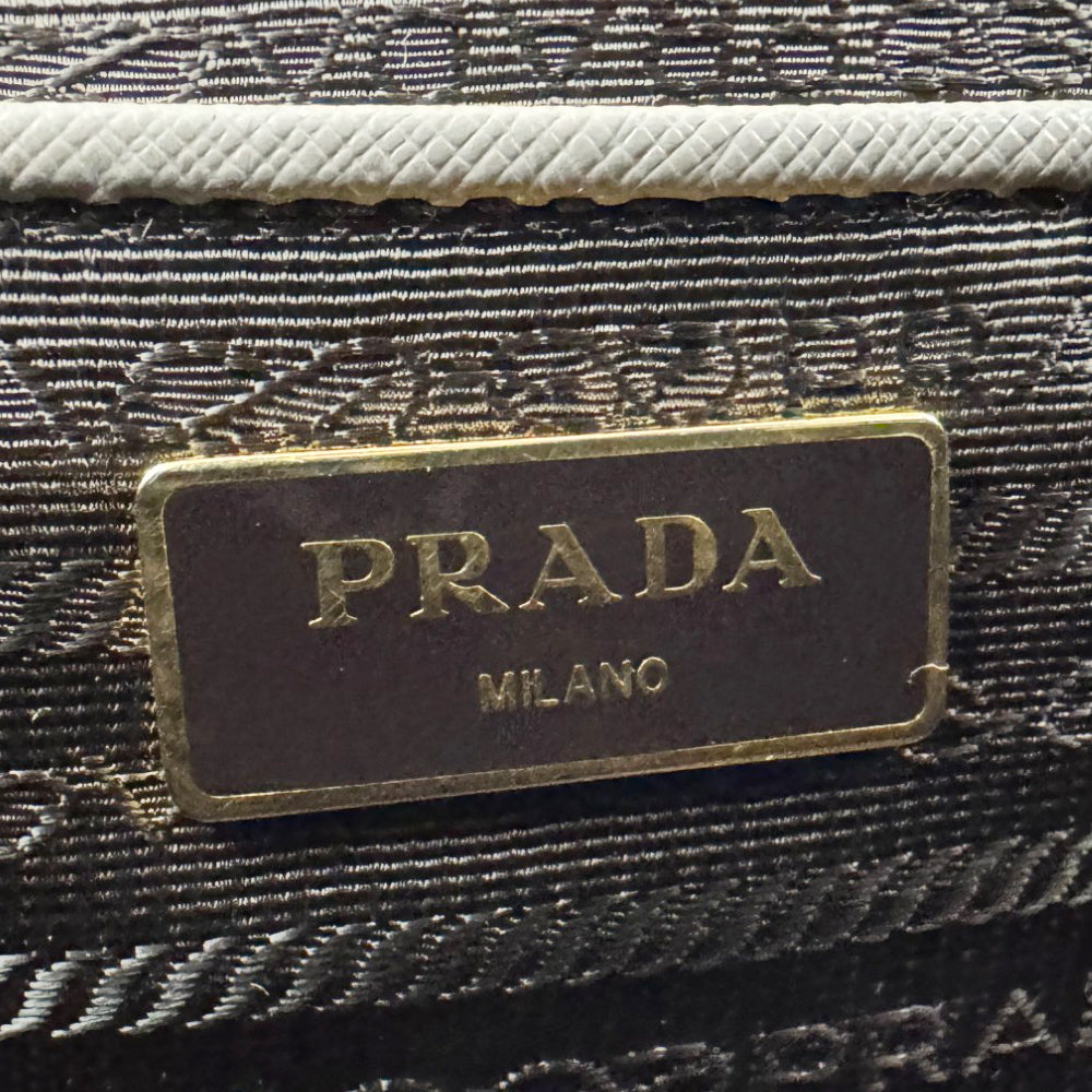 PRADA Galleria Saffiano Grey Leather Handbag LHQ905