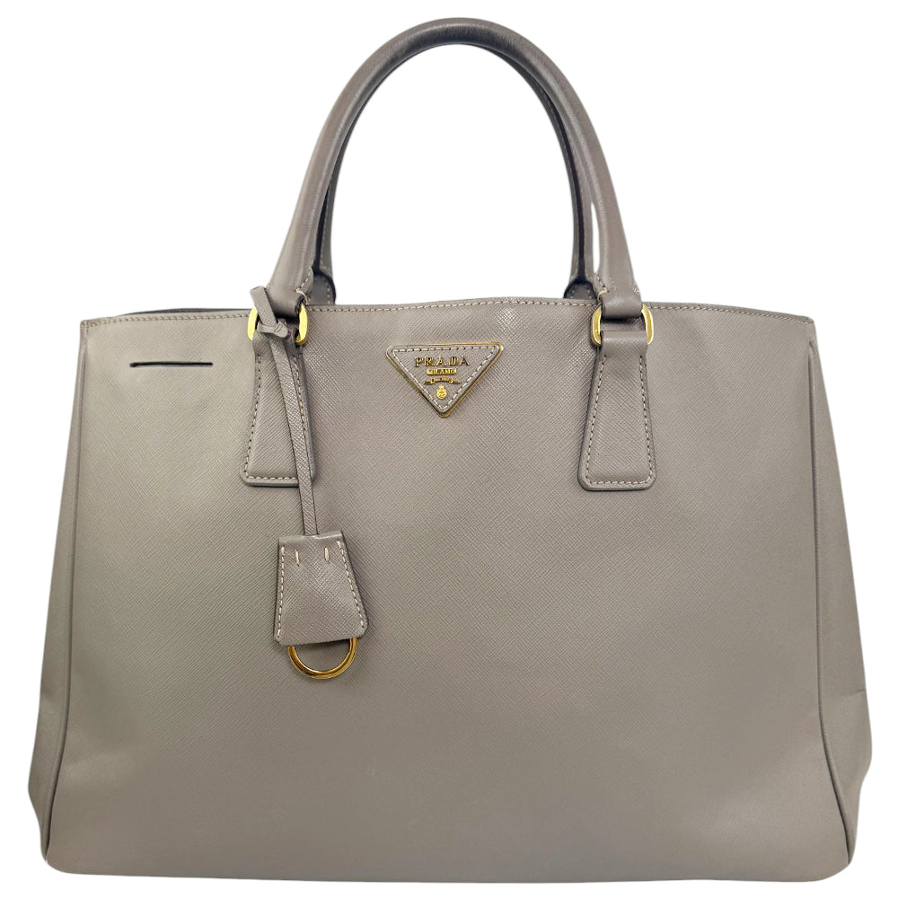PRADA Galleria Saffiano Grey Leather Handbag LHQ905