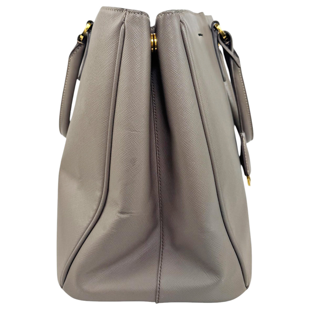 PRADA Galleria Saffiano Grey Leather Handbag LHQ905