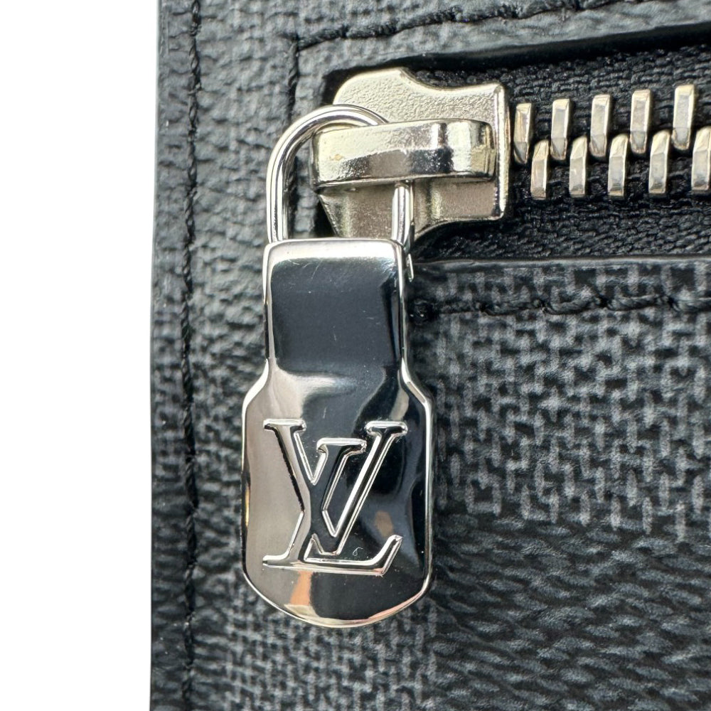 LOUIS VUITTON Damier Graphite Pochette 24H Pouch Clutch LHQ906