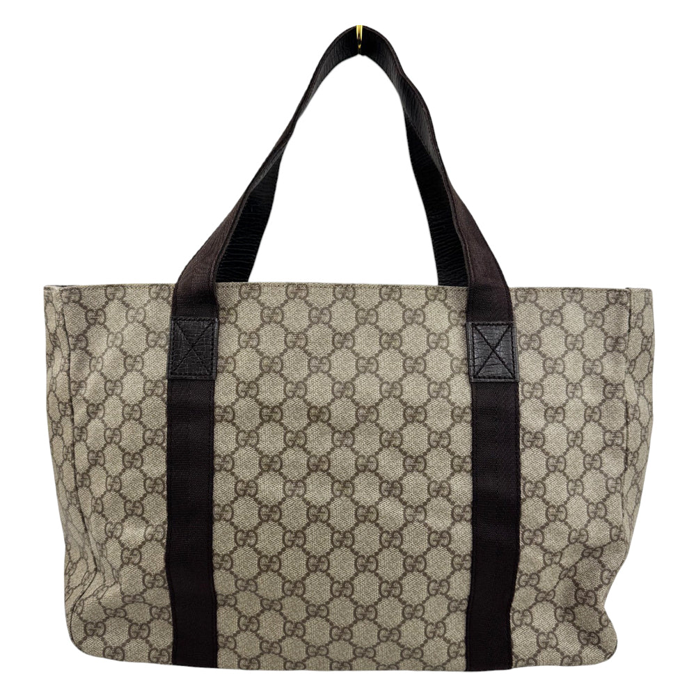 GUCCI GG Brown Canvas Tote Shoulder Bag LHQ907