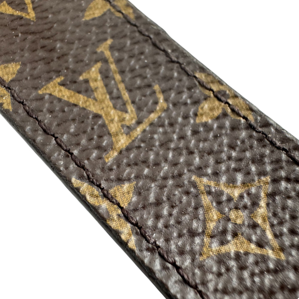 LOUIS VUITTON Monogram Dragonne Key Ring LHQ910