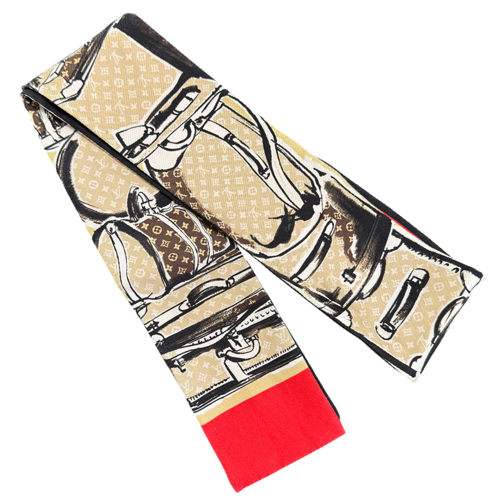 LOUIS VUITTON Monogram Confidential Bandeau Twilly Scarf LHQ916