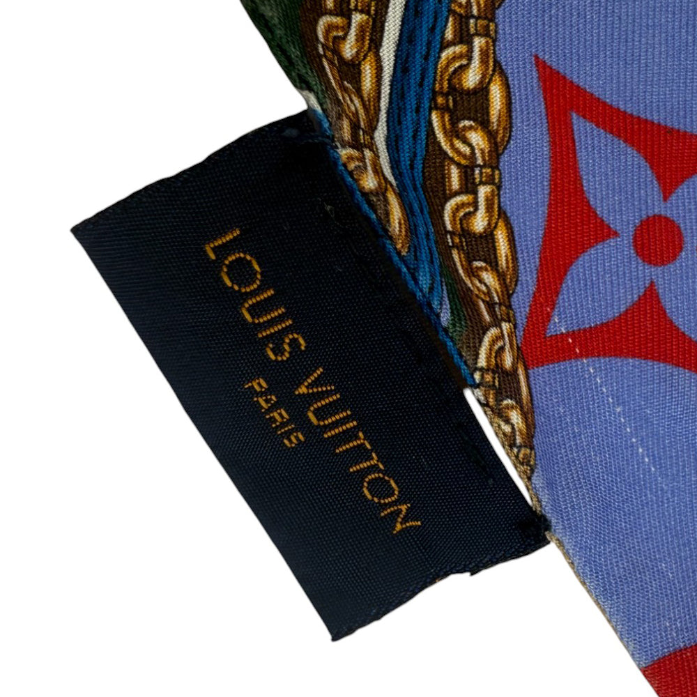 LOUIS VUITTON Monogram Silk Ultimate BB Bandeau Twilly Scarf LHQ917