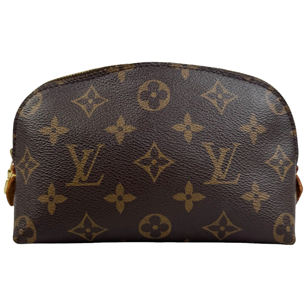 LOUIS VUITTON Brown Monogram Cosmetics Pouch Bag LHQ918