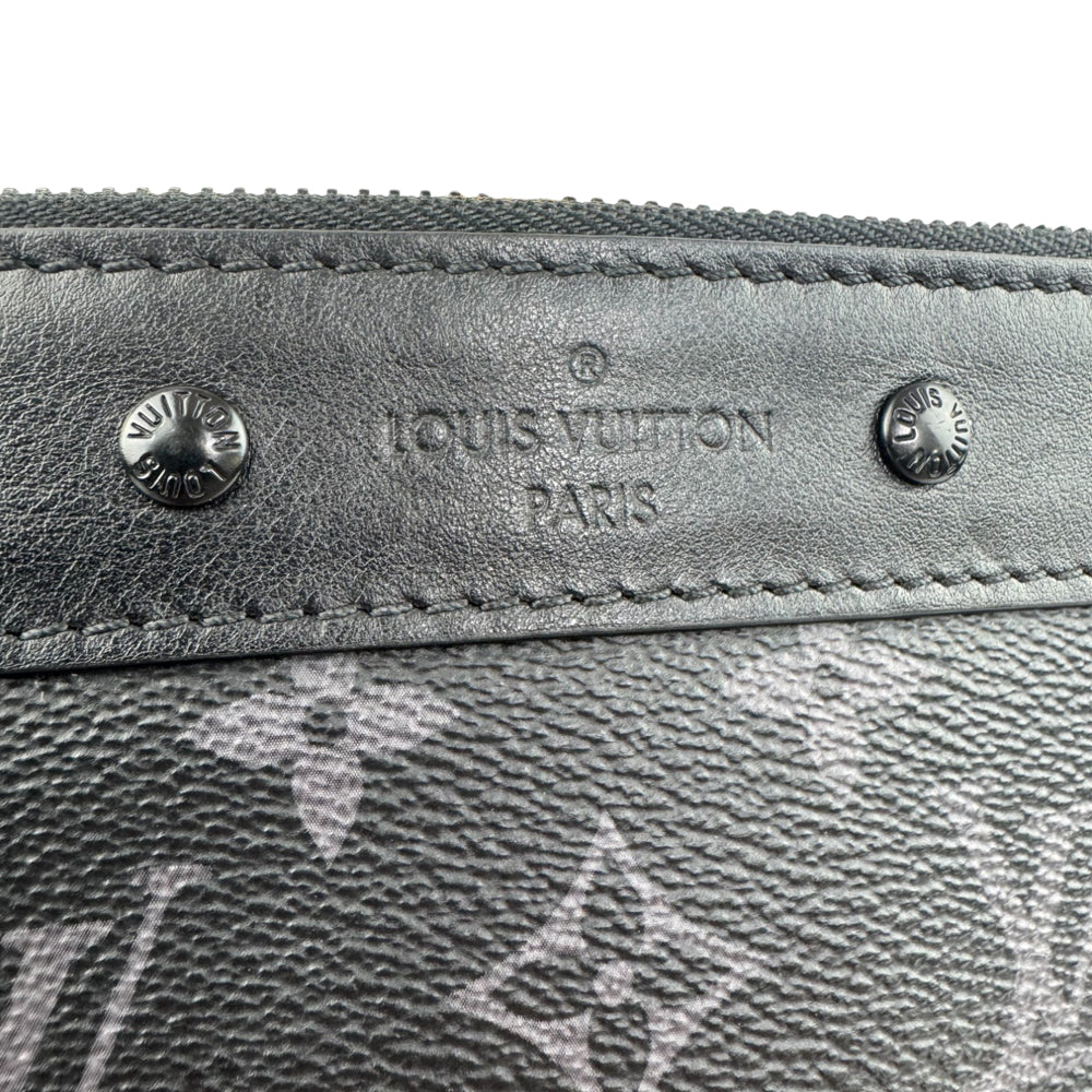 LOUIS VUITTON Monogram Graphite Pochette To Go Pouch Clutch LHQ919