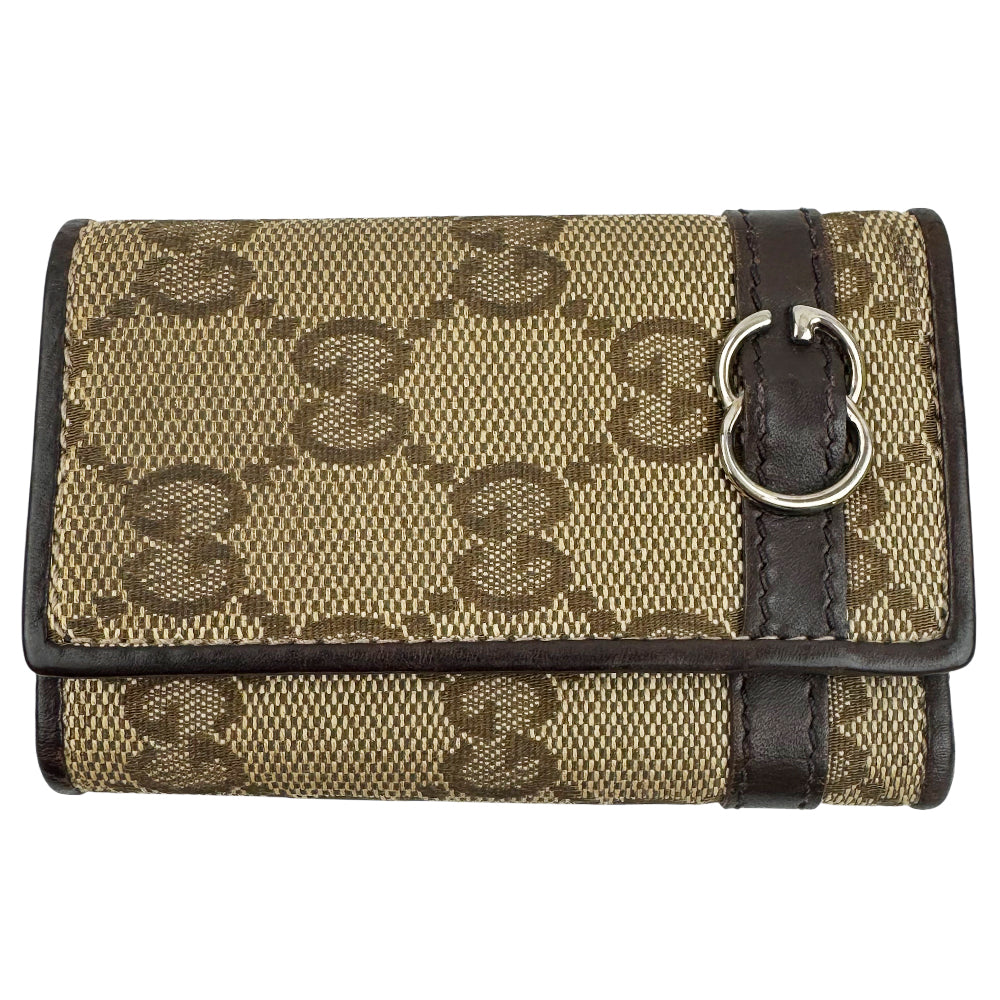 GUCCI GG Brown Canvas 6 Point Key Holder LHQ920