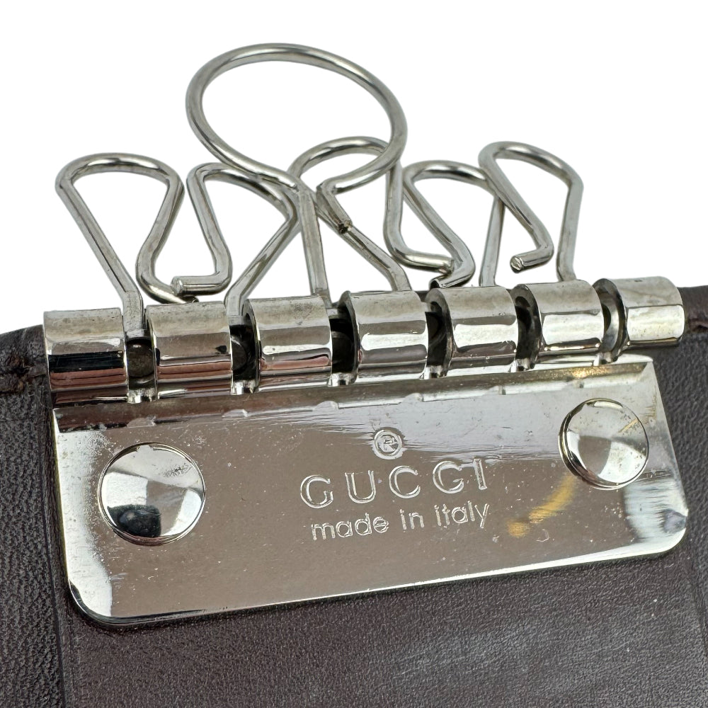 GUCCI GG Brown Canvas 6 Point Key Holder LHQ920