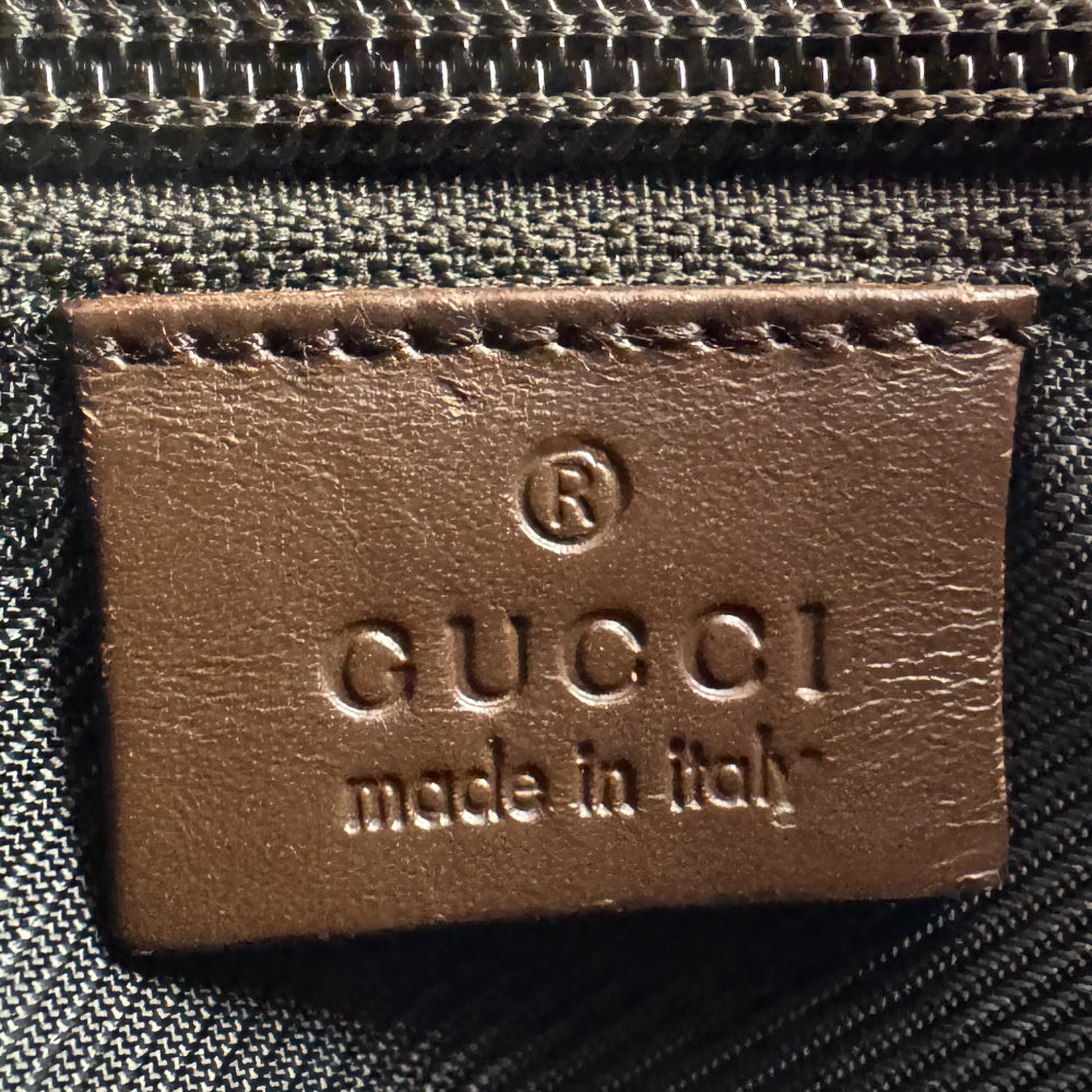 GUCCI GG Brown Canvas Crossbody Shoulder Bag LHQ921