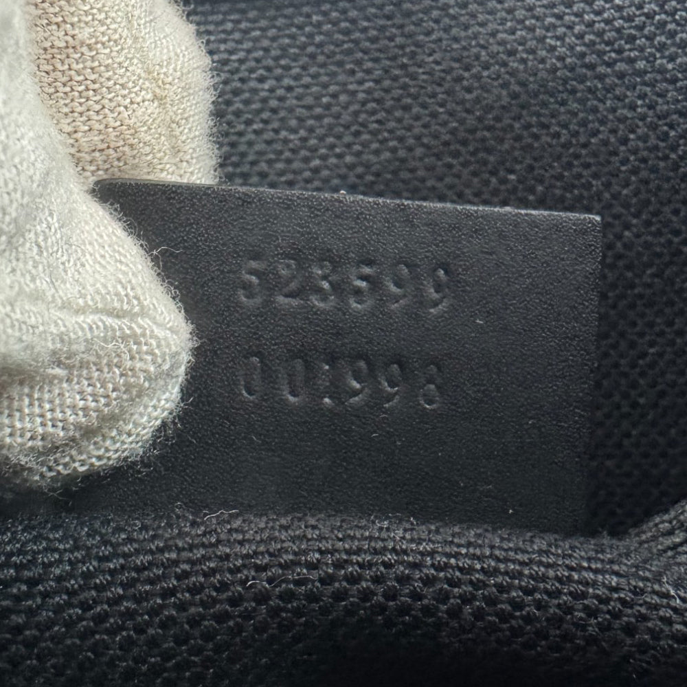 GUCCI Small GG Black Supreme Canvas Crossbody Shoulder Bag LHQ924