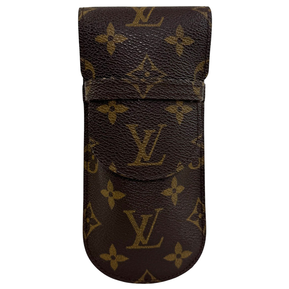 LOUIS VUITTON Brown Monogram Glasses Case LHQ933