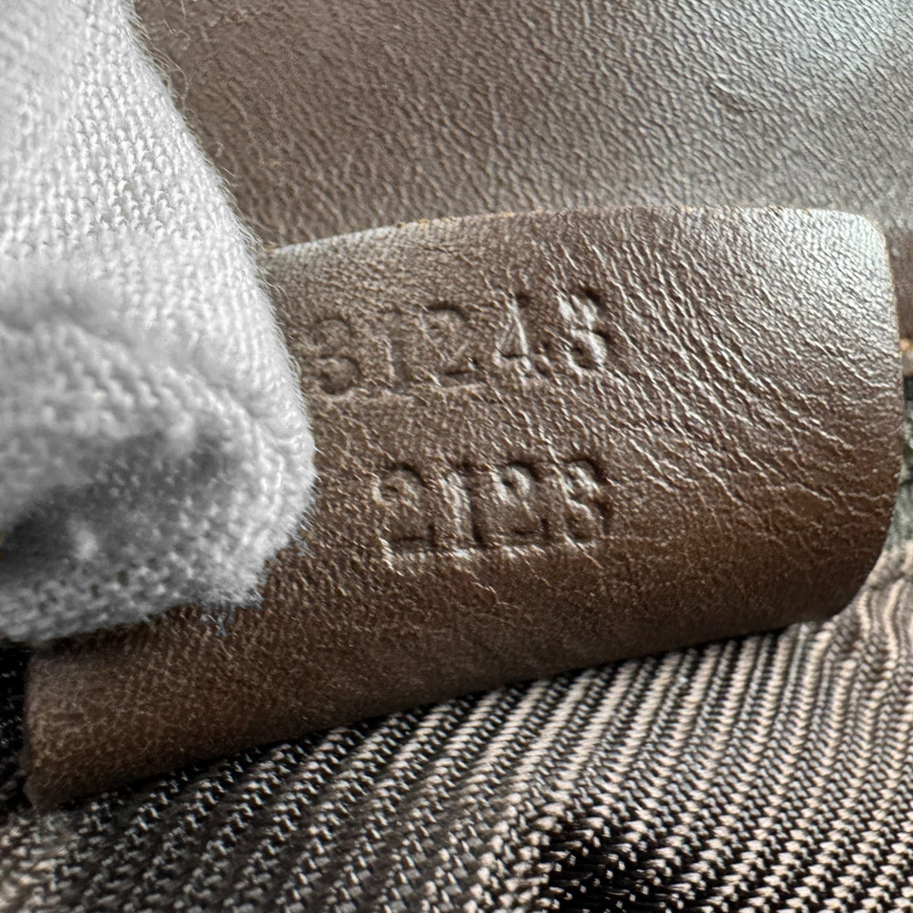 GUCCI GG Brown Canvas Tote Shoulder Bag LHQ936
