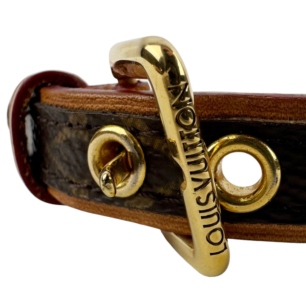 LOUIS VUITTON Brown Monogram Pet Collar LHQ940
