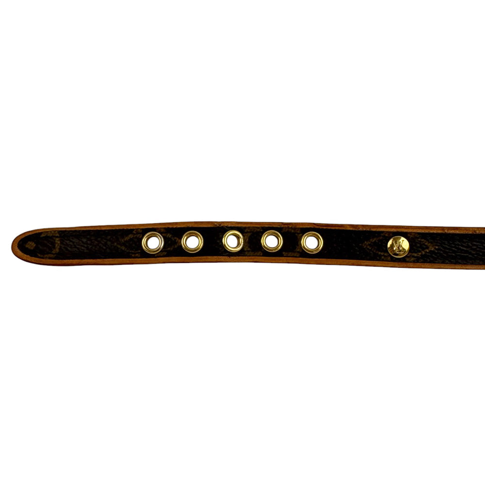 LOUIS VUITTON Brown Monogram Pet Collar LHQ940