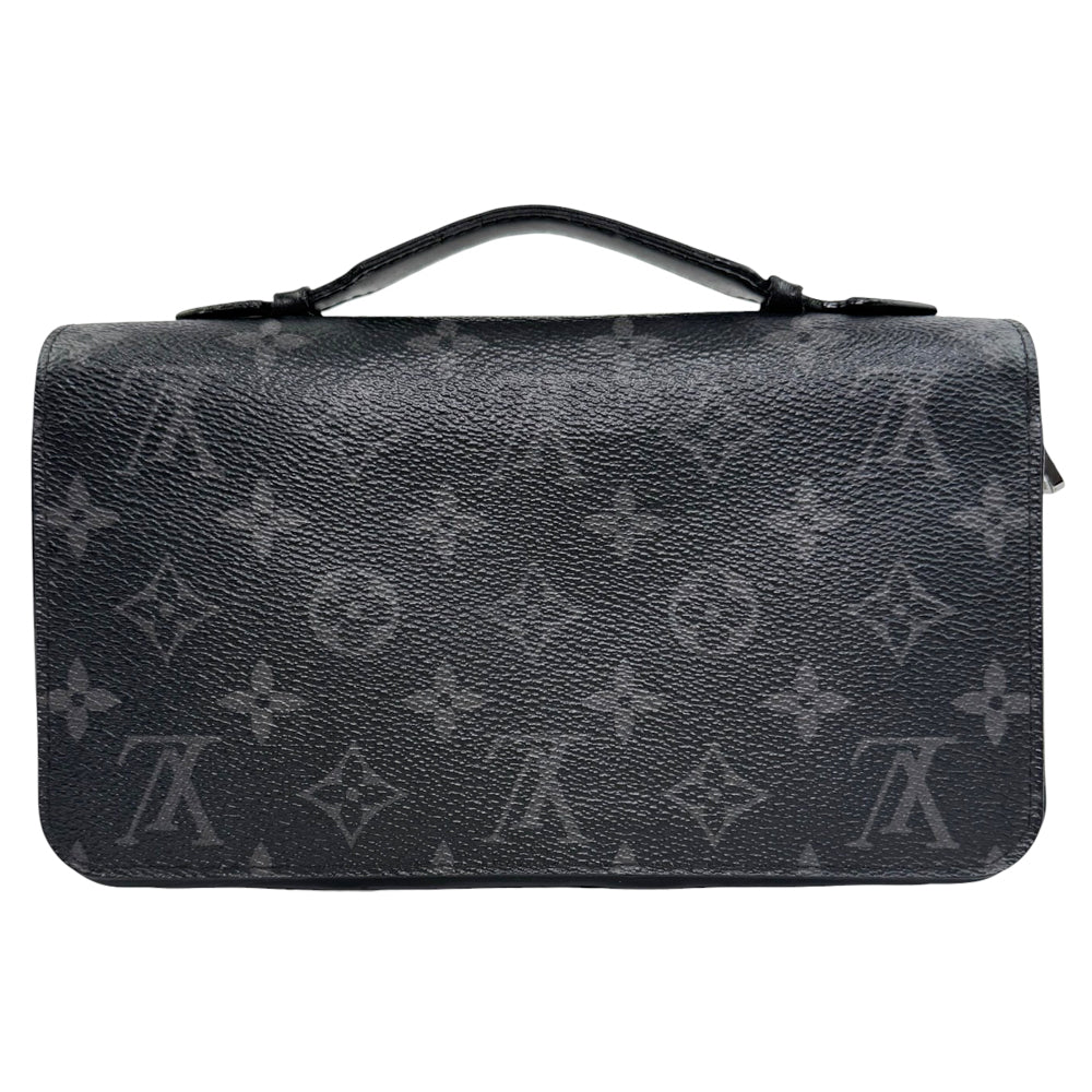 LOUIS VUITTON Zippy Black Monogram Pouch Clutch LHQ945