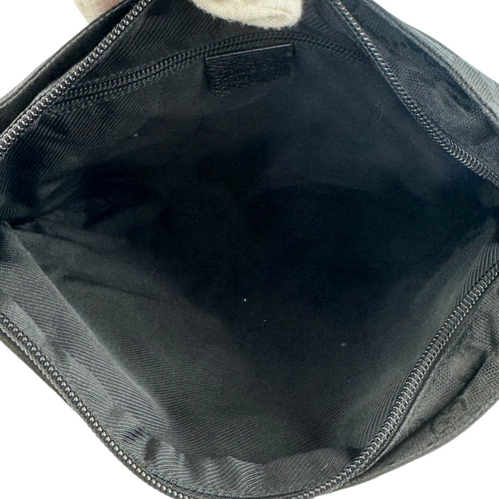 GUCCI GG Black Nylon Crossbody Shoulder Bag LHQ948