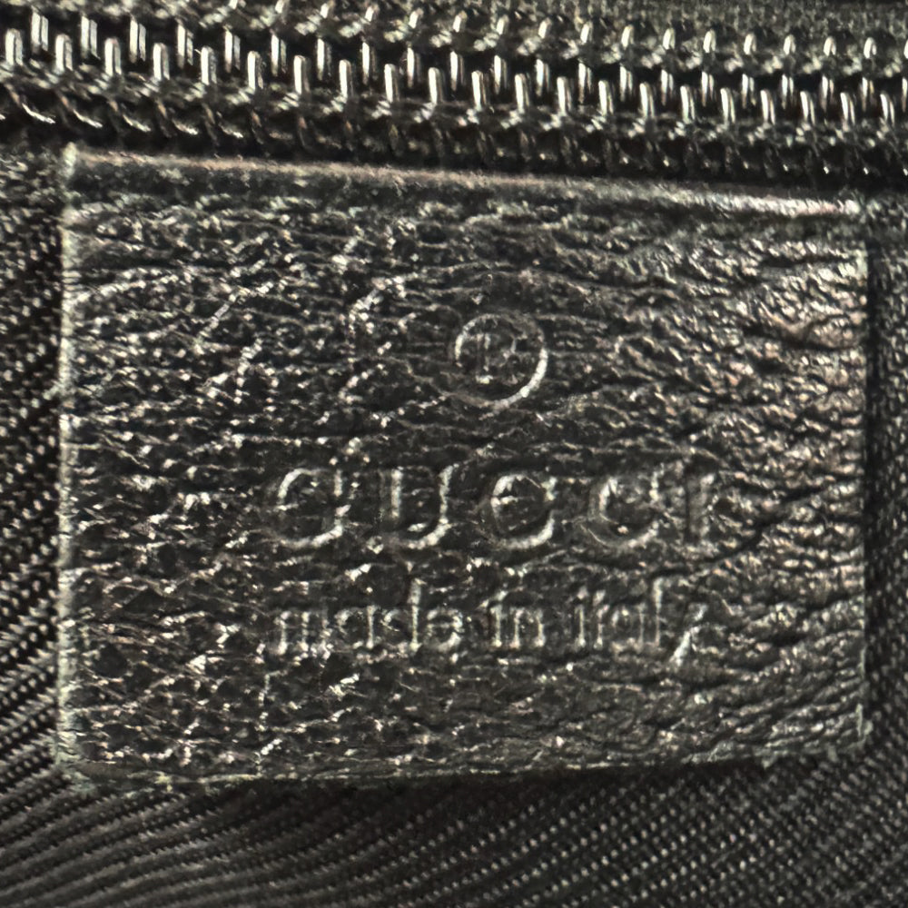 GUCCI GG Black Nylon Crossbody Shoulder Bag LHQ948
